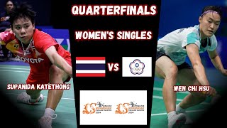 Supanida Katethong vs Wen Chi Hsu  QF  Badminton PRINCESS SIRIVANNAVARI Thailand Masters 2024 [upl. by Renelle988]