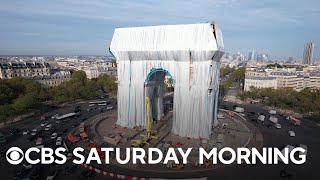 Paris Arc de Triomphe wrapped in fabric 60 years later [upl. by Ahpla]