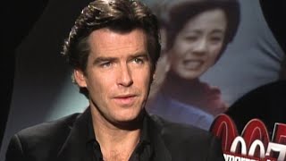 Pierce Brosnan discusses playing James Bond in Tomorrow Never Dies 1997 [upl. by Enyawed]