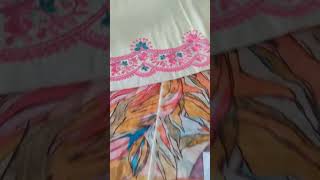 embrioded cotton shirt masleen cotton embrioded bottom diedye dupatta 8437756934 [upl. by Retloc835]