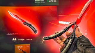 This EXPENSIVE Butterfly Knife Autotronic Was Pulled in a Case Battle  HELLCASE [upl. by Landis]