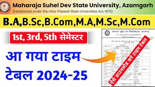 maharaja suheldev university azamgarh time table 2024msdsu azamgarh time table 2024msdsu timetable [upl. by Uni]