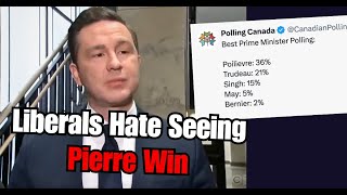 Liberal media hate Pierre Poilievre asking them questions back [upl. by Hillery49]