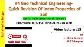 Index Properties Of Soil part1soilmechanics 4 [upl. by Bram732]