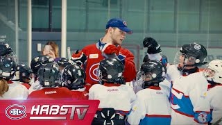 Retour à lÉcole de hockey des Canadiens pour Simon Bourque [upl. by Gittel]