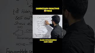 Cannizzaro Reaction trick 🤫Class 12th Chemistry  CUET  NEET  BOARDS 2025 chemistry shorts [upl. by Aniara]