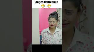 Stages OF Breakup 😂😂  Deep Kaur  breakup funny comedy girls shorts [upl. by Hoshi674]