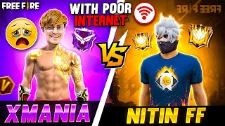 Nitin FF Face Reveal challenge Goes Wrong Poor Internet nitinfreefire xmania freefire [upl. by Neik]