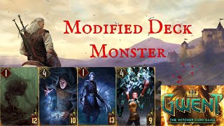 29 Gwent the Witcher Card Game Monster modifiziertes Deck Deutsch bluten Vampir Magier Triss [upl. by Oatis373]