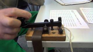 High speed morse telegraphy using a straight key [upl. by Bueschel690]