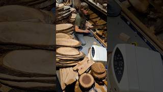 emptying homemade kiln after drying wood ovals [upl. by Zeralda]