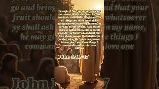 Daily Bible Verse John 151517 wordsofjesuseachday bibleverse wordfortoday todaysbibleverse [upl. by Danuloff]