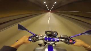 Acelerando A Fondo Yamaha FZ6 Túnel En Brasil [upl. by Conall]