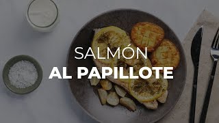 Receta de Salmón al Papillote sin horno  Fácil y Rápida [upl. by Idona120]