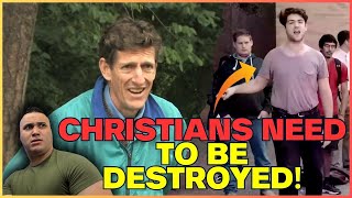 Watch This UNHINGED Atheist Get SHUT DOWN By Christian Preacher QampA [upl. by Cirdnek]