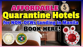 BEST amp AFFORDABLE QUARANTINE HOTELS FOR NONOFWS ACCREDITED BY DOHBOQ [upl. by Allemac]