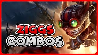 ZIGGS COMBO GUIDE  How to Play Ziggs Season 13  Bav Bros [upl. by Graniela]