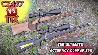 BEST Precision Rimfire TIKKA T1X VS CZ457 The Complete Accuracy Comparision [upl. by Samuele]