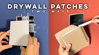 Easy Wall Patches to Repair Large Holes [upl. by Seamus]