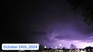 Late October Storm amp Small Hail October 24th 2024 [upl. by Noteloc479]