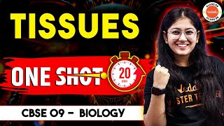 Class 9 Tissues One Shot Revision in 20 Minutes  Class 9th Biology  CBSE 2025 [upl. by Tnek]