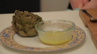 Garlic Butter Dip for Artichokes  Using Artichokes [upl. by Lucho939]