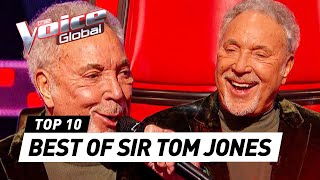 BEST moments of coach Sir TOM JONES on The Voice [upl. by Htebi]