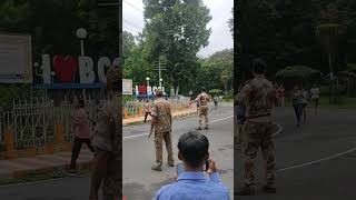 CISF girls physical test running cisf girl candidate testing running physical bccl [upl. by Mojgan]