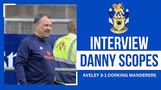 PostMatch Reaction Danny Scopes  Aveley 31 Dorking Wanderers [upl. by Yarled]