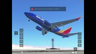 Southwest Airlines flight 1380 landing animation [upl. by Pelson]