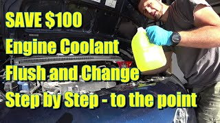 How to Do a Engine Coolant Flush and Change first time in 14 years Toyota Yaris Step by Step [upl. by Anika141]