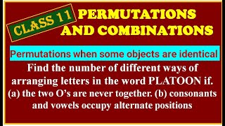 PERMUTATIONS amp COMBINATIONS Find the number of different ways of arranging letters in word PLATOON [upl. by Shirline]