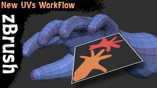 zBrush 2023 Updated UVs WorkFlow UV Map Unwrap [upl. by Onairda]