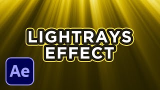 Animated 3D Light Rays in After Effects  Tutorial [upl. by Maidie]