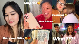 Surprise Gifts nai Gifts 💵😍 Iphone for Momy😇 I got emotional😭 Supriya Gurung [upl. by Baniaz]