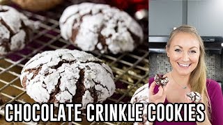 How to Make Chocolate Crinkle Cookies [upl. by Mccandless822]