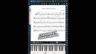 How to Change Key Signature  Dorico iPad [upl. by Cain]