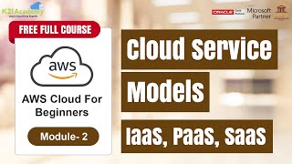 Cloud Service Models  Iaas Paas SaaS  Cloud Computing  AWS Cloud  K21Academy [upl. by Anital154]