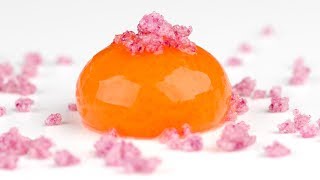 Molecular Gastronomy Frozen Reverse Spherification to Make Spheres with Liquid Inside [upl. by Opiak]