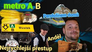 Můstek nejrychlejší přestup Anděl Pendolínem domů [upl. by Adli]