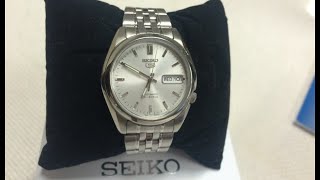 Seiko 5 Watch  Review and Unboxing [upl. by Einaffets874]