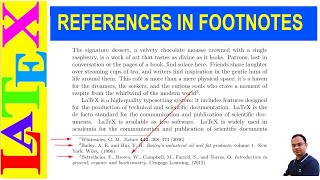 How to Print References in Footnotes in ArticlesNotes LaTeX TipsSolution53 [upl. by Nuajed]