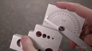 How to Use Metalworking Protractors with the Starrett C183 Steel Protractor [upl. by Figge]