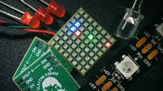 Smallest NeoPixel Matrix Part 2 Up close and personal [upl. by Morrill]