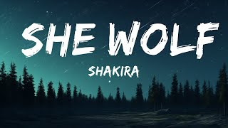 Shakira  She Wolf Lyrics sped up  25mins of Best Vibe Music [upl. by Novelia]