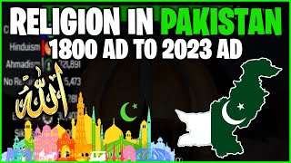 Top Religion In Pakistan Islamic Rep Of Pakistan 1800 AD TO 2023 AD  Islam in Pakistan  Allah [upl. by Donaldson]