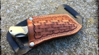 Leather Horizontal Folding Knife Sheath [upl. by Farnsworth109]