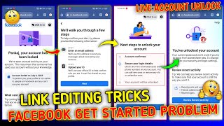 Facebook Lock Get Started Problem  Your Account Has Been Locked  Facebook Id Lock How To Unlock [upl. by Adnamal26]