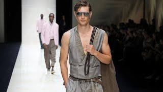 Giorgio Armani Menswear SpringSummer 2025 Milan [upl. by Eenel]