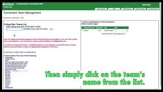 Golfstat Adding Teams [upl. by Candice]